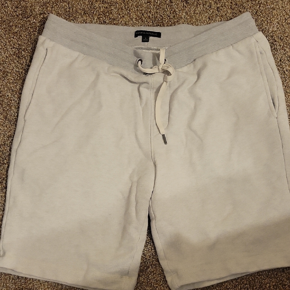 Banana Republic Gray Athletic Shorts with Elastic Waistband